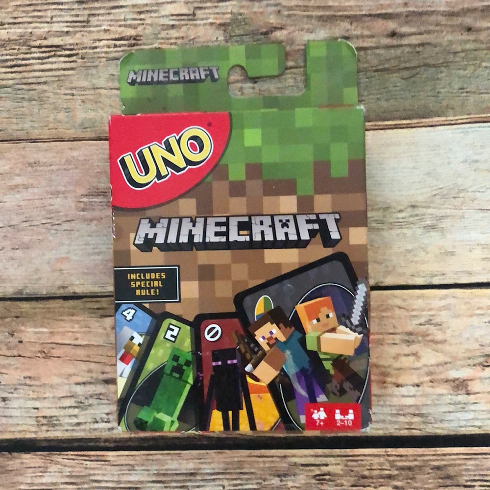 Used Minecraft Uno Card Game | 2-10 Players | 7+